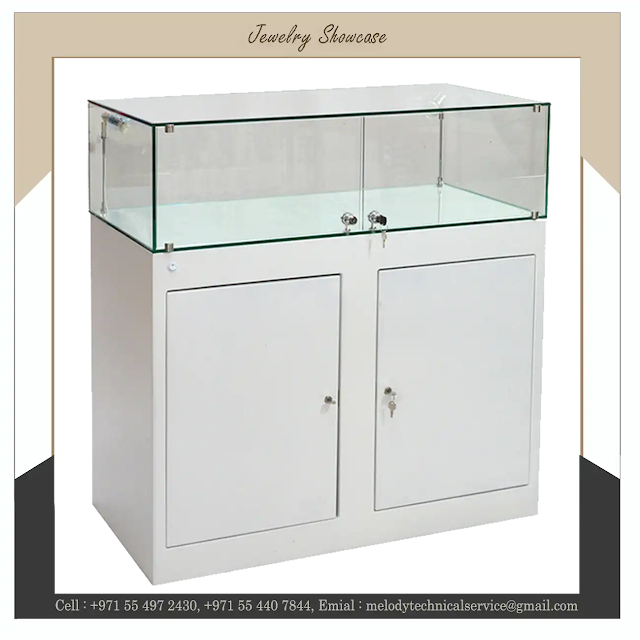 Large Jewelry Showcases with storage
