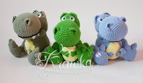 Krawka: Cute Tyrannosaurus REX crochet pattern by Krawka