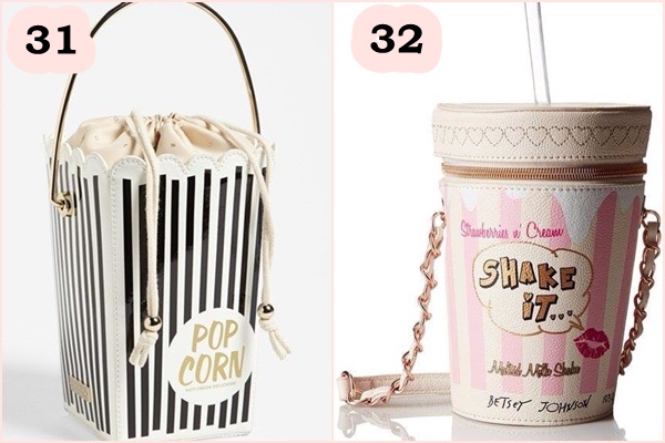 Bolsa criativa Milk shake e pipoca