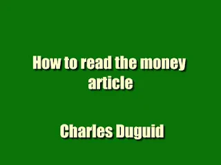 How to read the money article