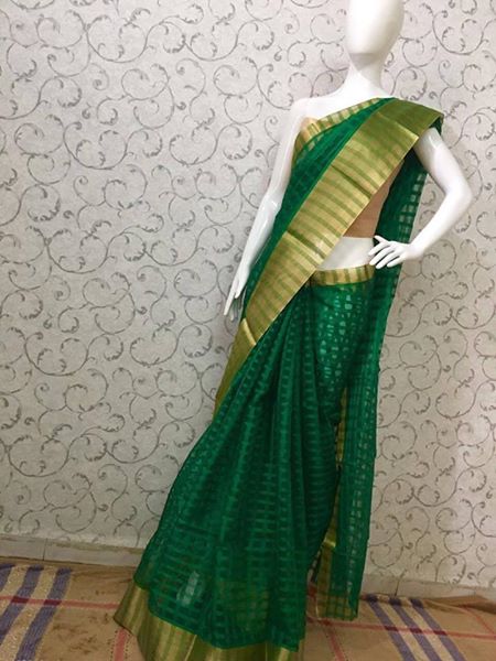 Kora cotton silk saree