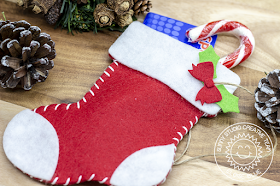 Sunny Studio Stamps: Stitched Felt Santa's Stocking by Eloise Blue