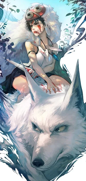 anime princess Mononoke wallpaper for mobile