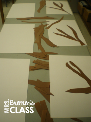 Fall apple art activities with a focus on mixing colors