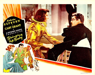 BRINGING UP BABY. Estados Unidos. Lobby Card: 36 x 28 cms. LA FIERA DE MI NIÑA. Bringing Up Baby. 1938. Estados Unidos. Dirección: Howard Hawks. Reparto: Katharine Hepburn, Cary Grant, Charles Ruggles, May Robson, Walter Catlett, Barry Fitzgerald, Fritz Feld, Leona Roberts, Ward Bond.