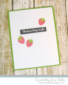 Thanks So Berry Much card-designed by Lori Tecler/Inking Aloud-stamps from WPlus9