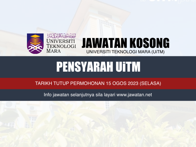 Jawatan Kosong UiTM Kedah Ogos 2023