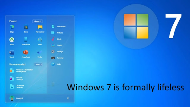 Windows 7 is formally lifeless
