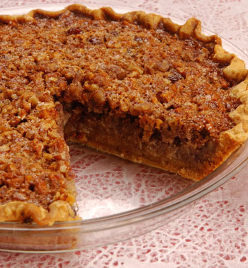 Pecan Pie, Pecan Pie with slice missing