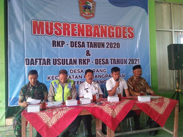 KodimKaranganyar – Musyawarah Rencana Pembangunan Desa Karang Tahun 2020