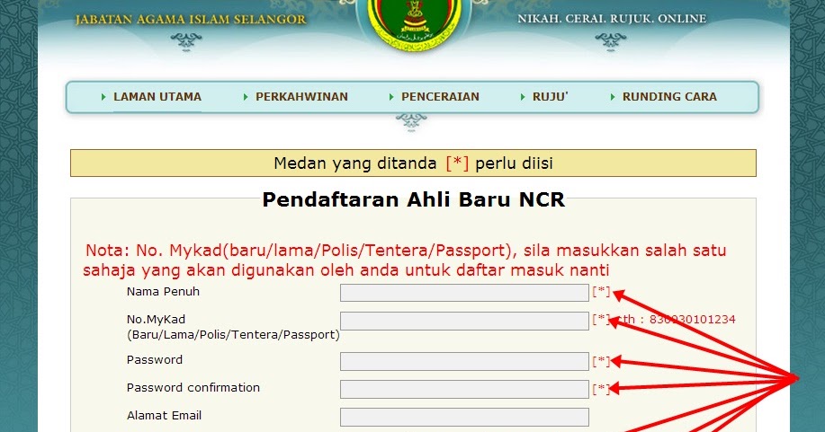 Borang Cerai Online Selangor