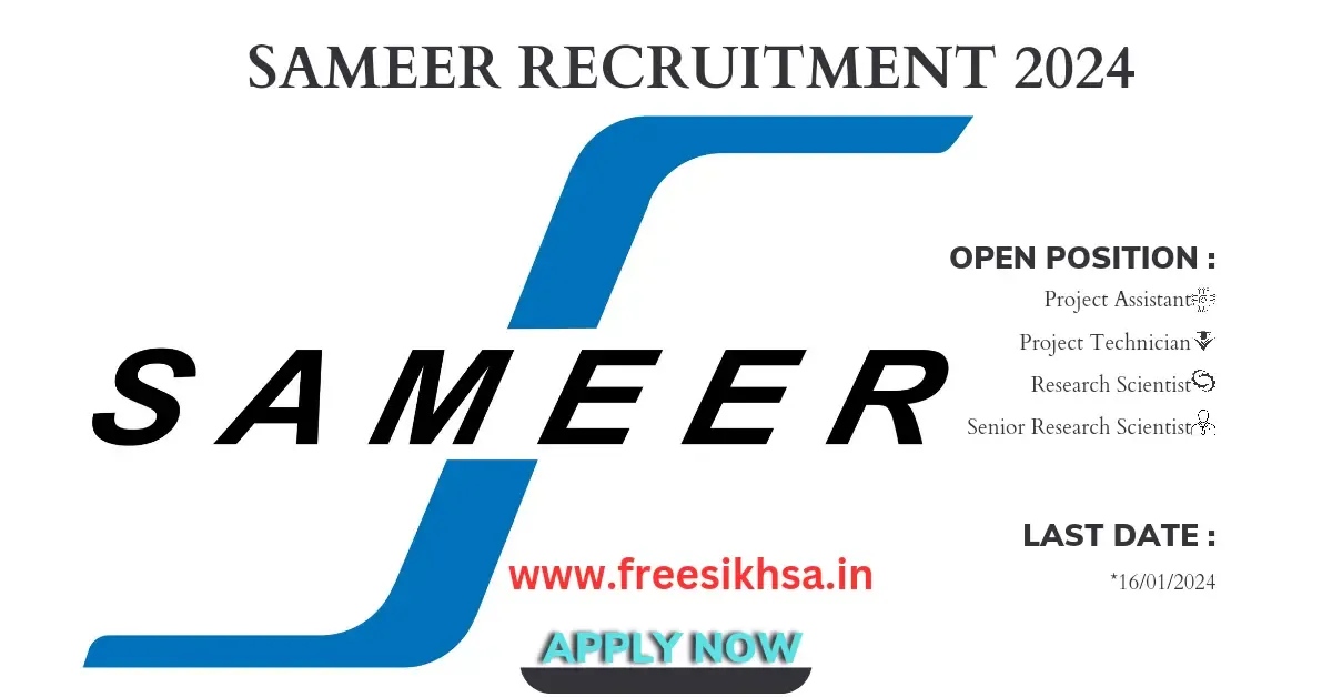 SAMEER Recruitment 2024