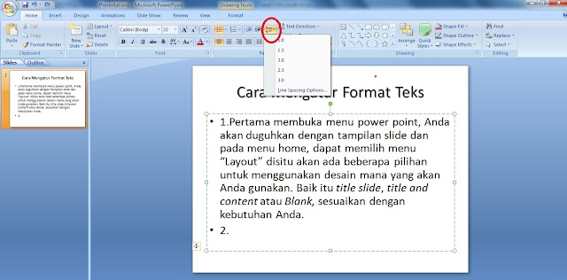  Cara Mengatur Format Teks di Power Point