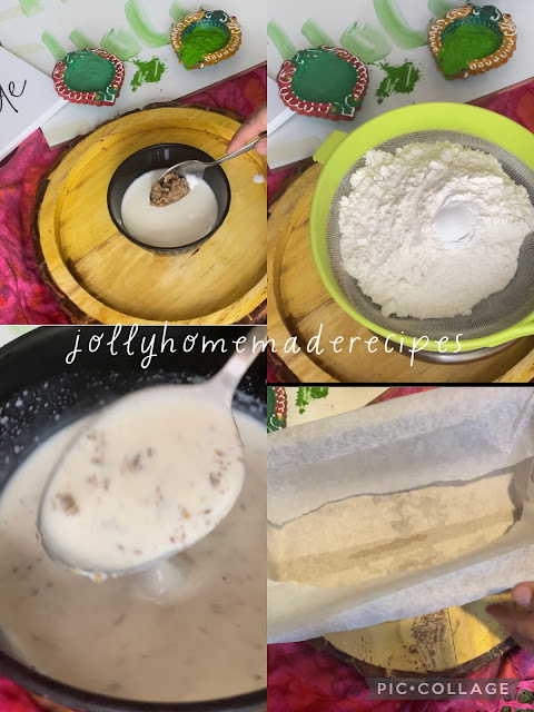 Making of Thandai cake