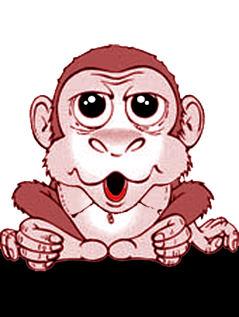 Monkey cartoon faces have many