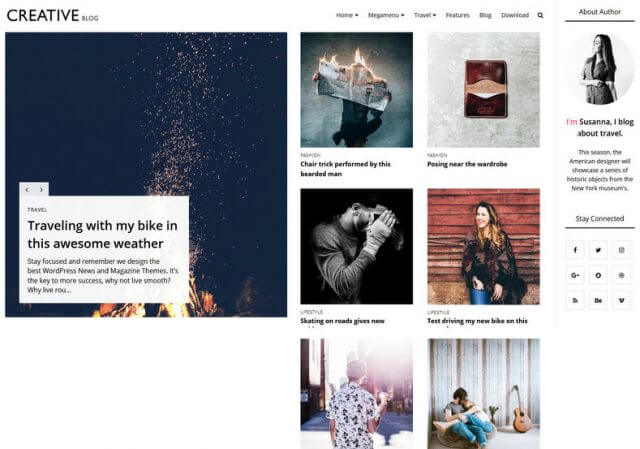 Creative Blog Blogger Template