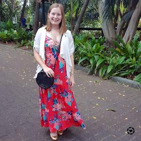 awayfromtheblue instagram | kmart floral maxi dress date night outfit gold accessories