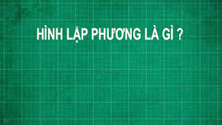 Công thức cách tính thể tích hình lập phương toán lớp 5