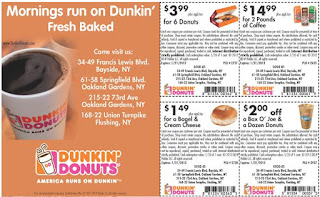 dunkin donuts coupons 2018