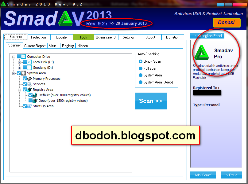 ... oleh smadav free berikut scrennshoot dari antivirus smadav 9 2 1 pro