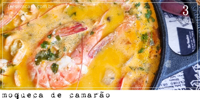 receita de moqueca de camarão