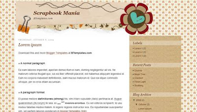 30 Amazing Girly Blogger Templates