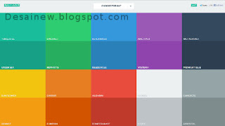 flat colors ui, sampel warna untuk desain flat