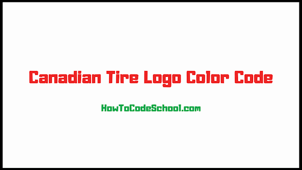Canadian Tire Logo Color Code
