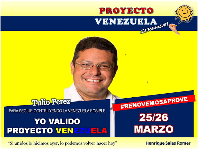 VIDEO: Palabras de Tulio Pérez de Proyecto Venezuela Apure sobre proceso de validaciones este fin de semana.