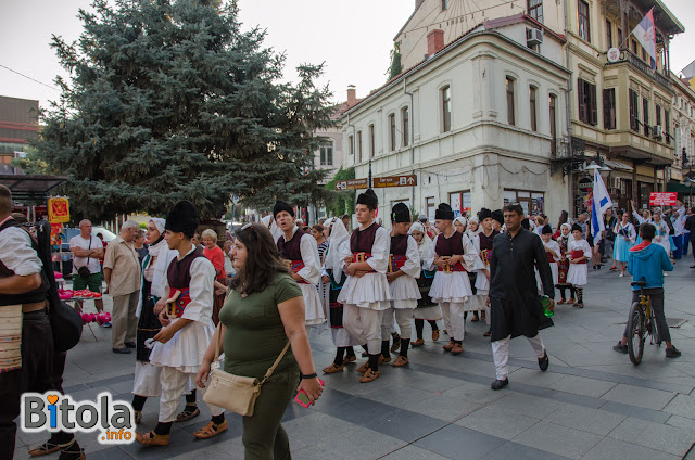 Ilinden Days Ceremony on Shirok Sokak street in Bitola, Macedonia - 27.07.2019