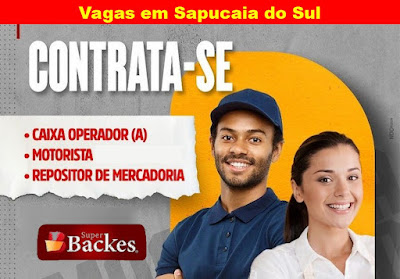 Vagas para Caixa, Repositor e Motorista em Sapucaia do Sul