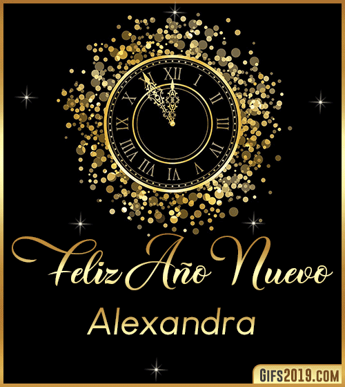 Feliz año nuevo gif alexandra