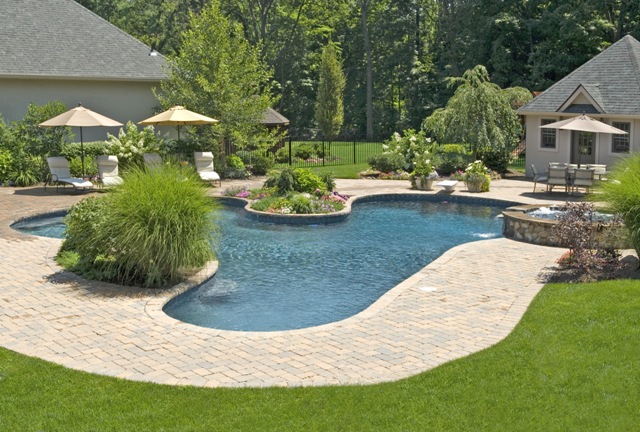 Home decoration idea: Backyard with pool ideas
