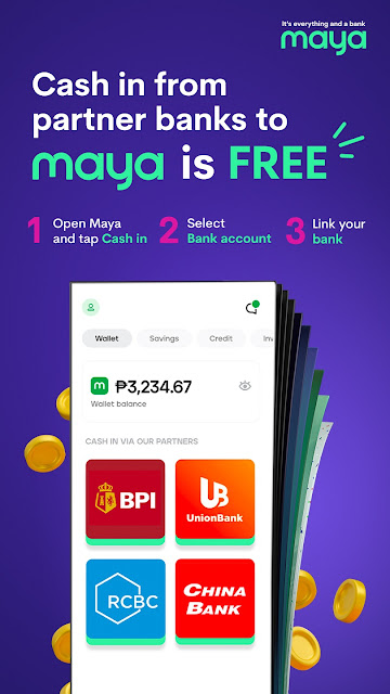 free cash in with Maya