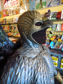 Birdman cowl costume detail