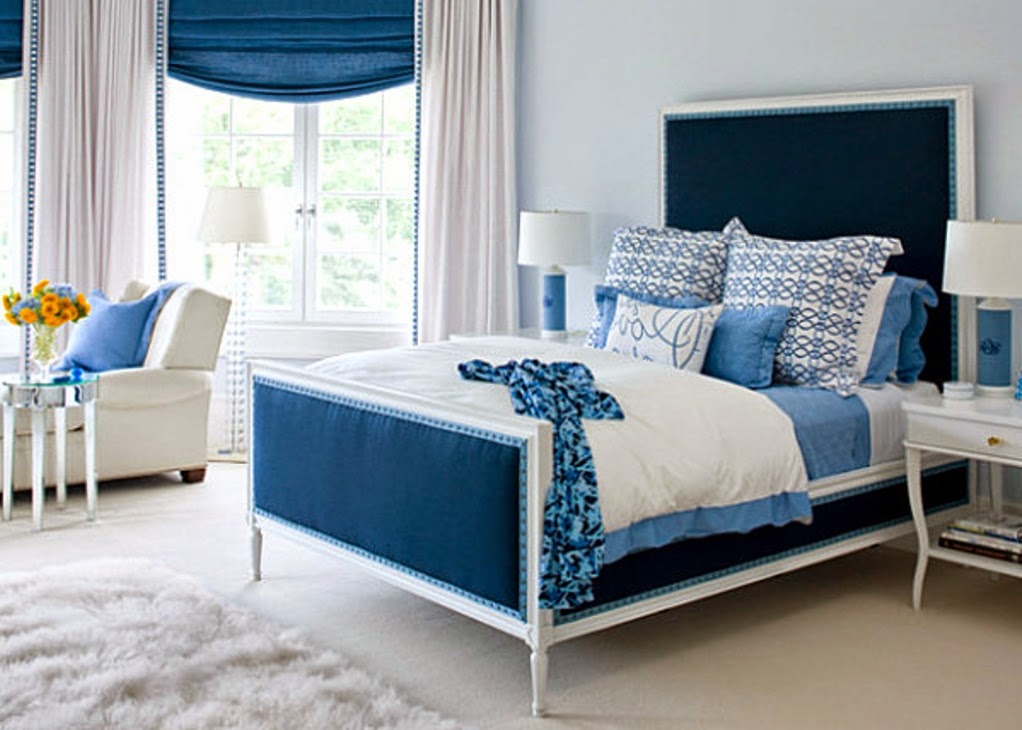 teenage girl bedroom ideas in blue
