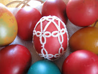 tatting egg, великден