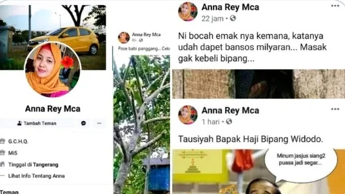 Posting Foto Hina Jokowi, Netizen: Tausiyah Bapak Haji Bipang Widodo