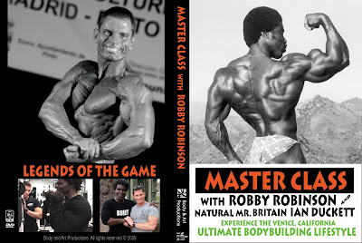 COVER OF NEW ROBBY'S DVD 'MASTER CLASS WITH ROBBY ROBINSON' Train with the legends of the iron game ▶ www.robbyrobinson.net/dvd_master_class.php 