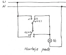 Instalación conmutador puenteado