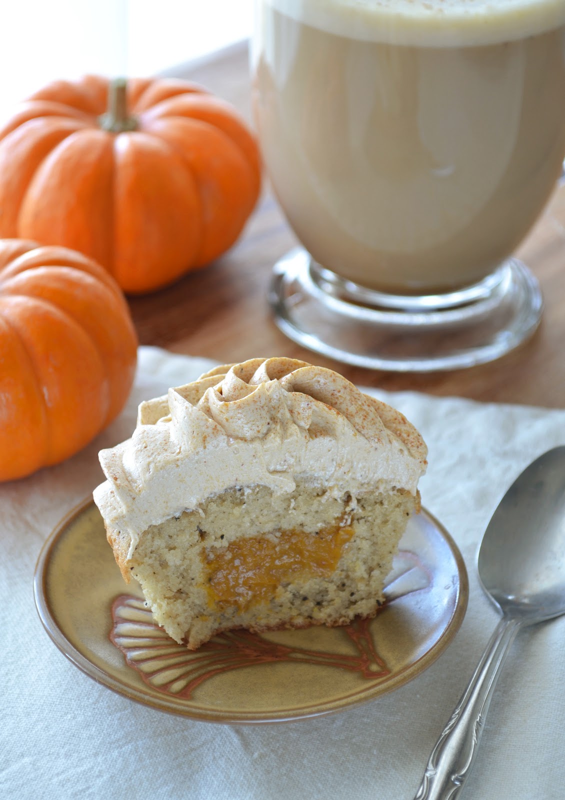 Pumpkin Latte Cupcakes