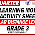 GRADE 3 MODULES AND ACTIVITY SHEETS (QUARTER 4) Free Download