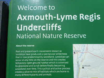 Axmouth-Lyme Regis Undercliff sign, 2020