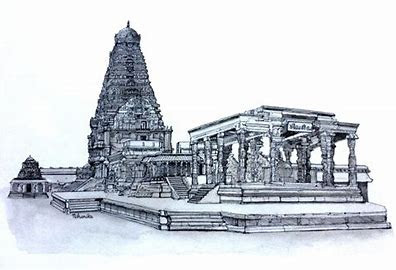 Pencil Drawing of Big Temple | Maha Kumbabishekam (consecration), Thanjavur  | pencil art - YouTube