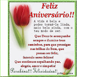 Quero sentir como se ao teu lado tivesse para te Dizer FELIZ ANIVERSARIO que . (imagem aniversario)