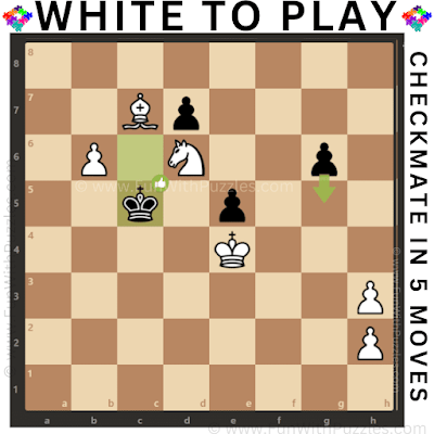 Chess Puzzle: White to Play and checkmate in 5-Moves