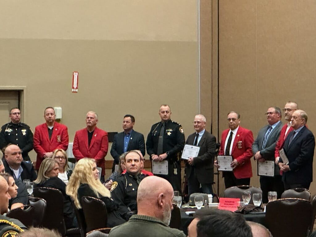 group photo of sheriffs and awards