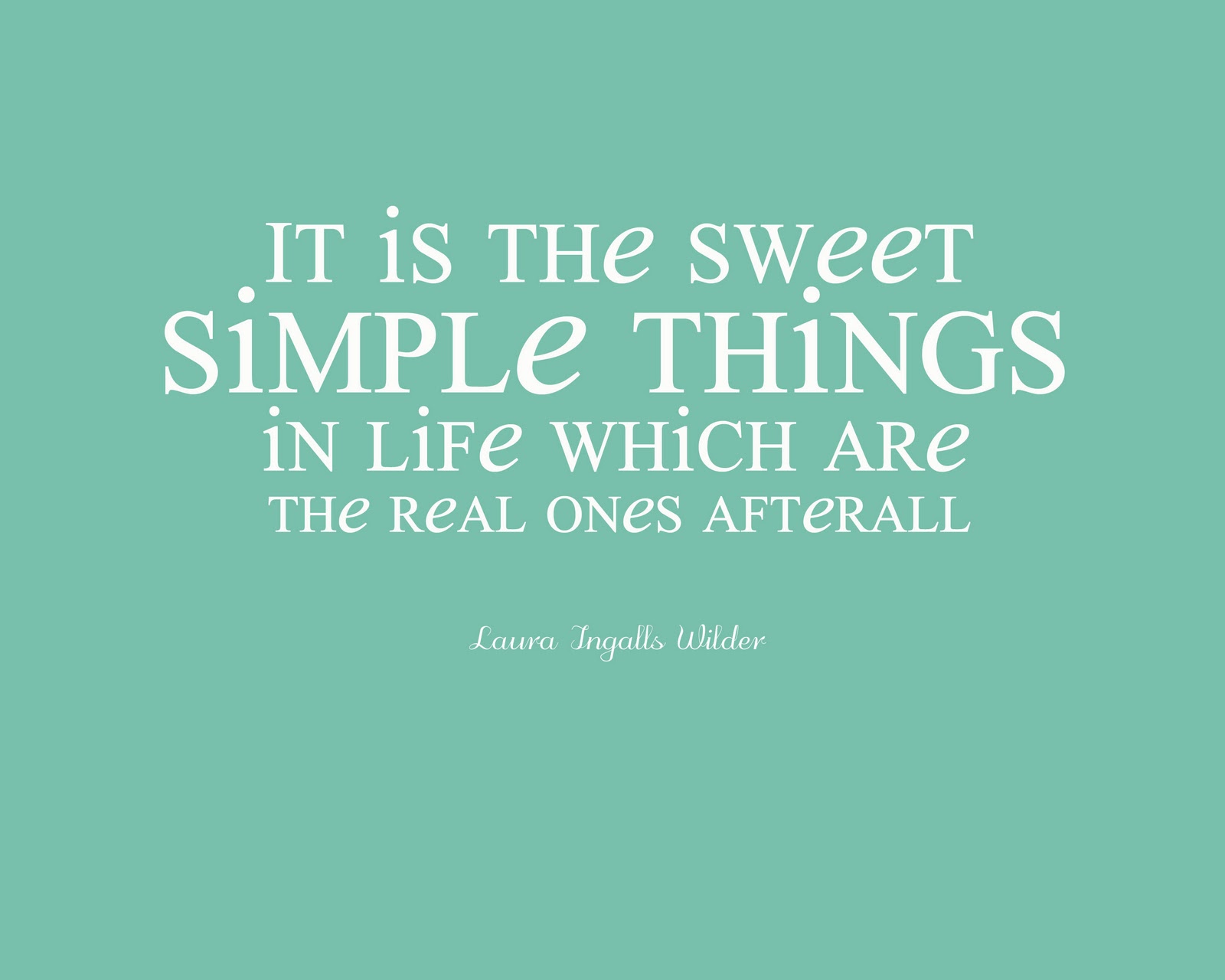 Simple life quotes