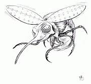 Mad Mosquito (2011). Fabercastle pen & brushed india ink. (mad mosquito season by pickledpeanutmedia szl)