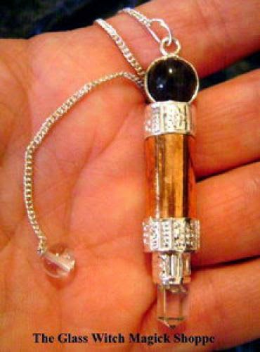 Beautiful Amethyst And Copper Pendulum Wand 13 00